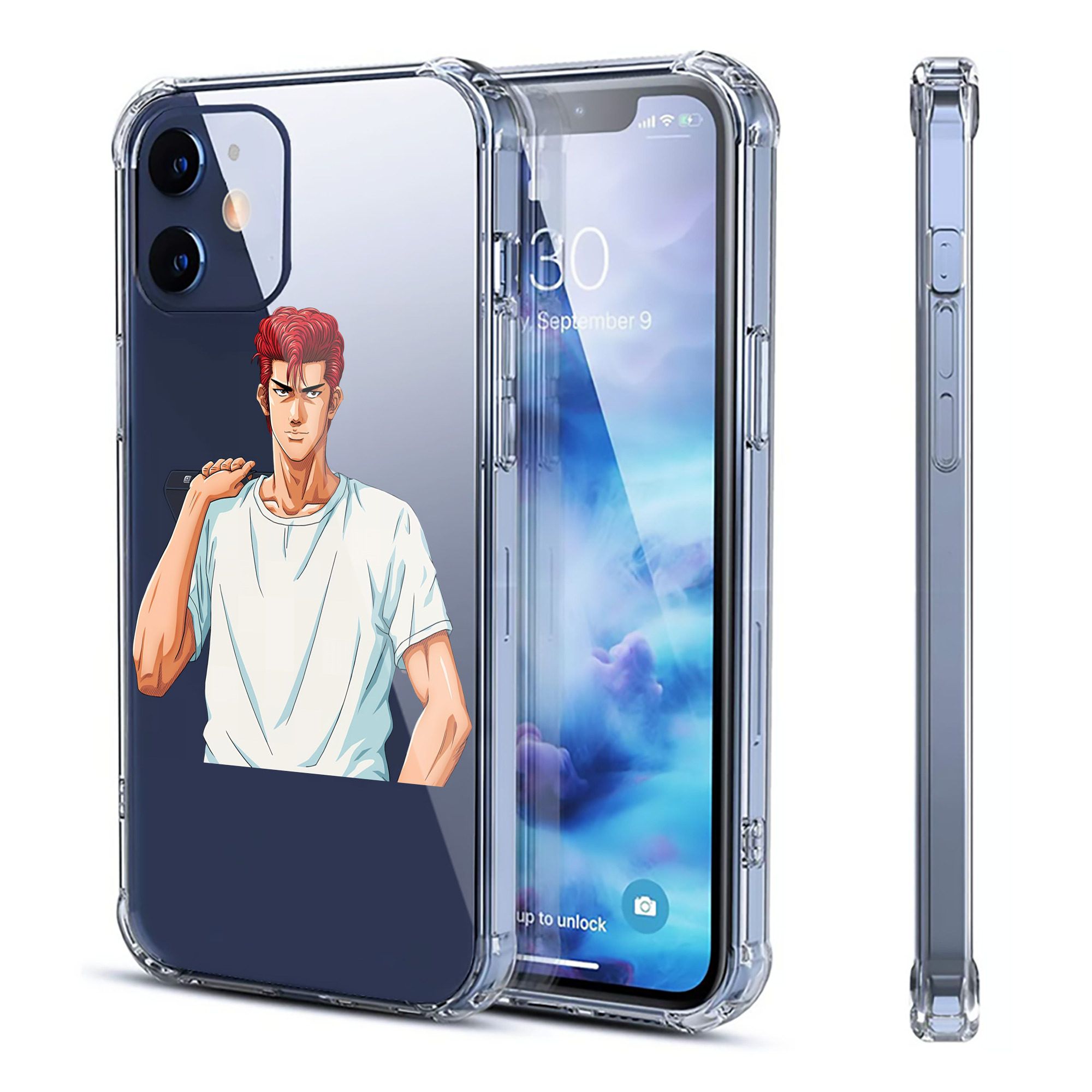 （画像用） SLAM DUNK／スラムダンク 【iPhone 12シリーズ対応】透明スマホケース（クリアソフトケース）